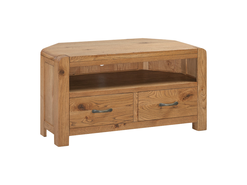 Capri oak top tv unit