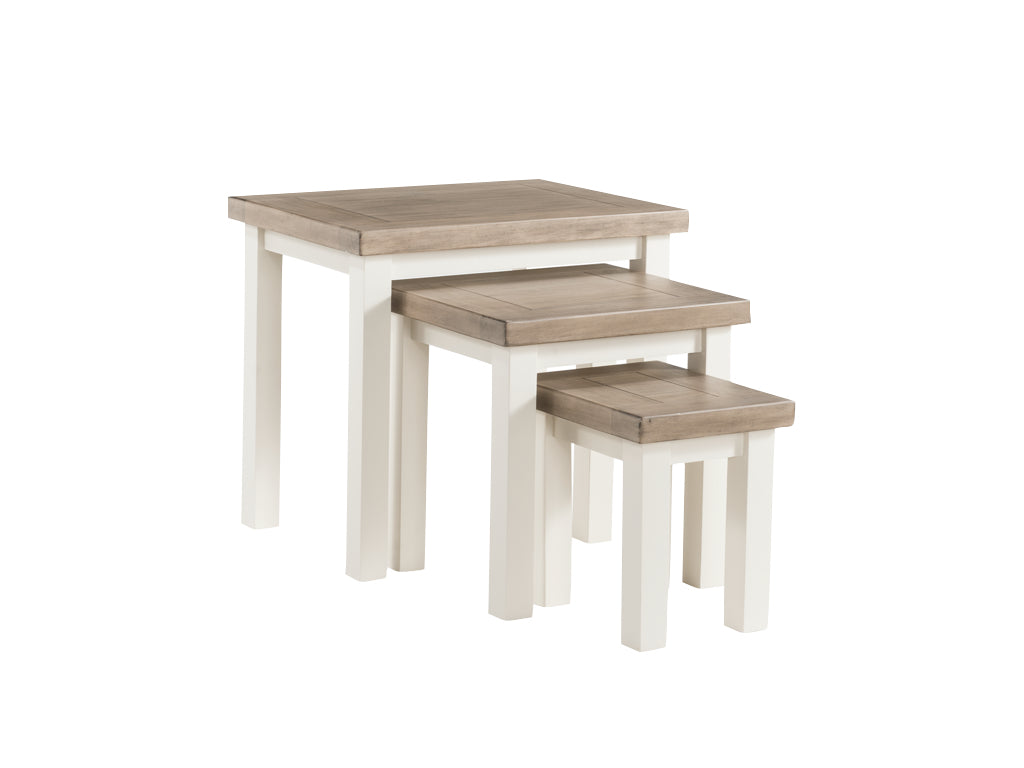 Painted Pine Ash Nest Of Tables Spencer James Furniture