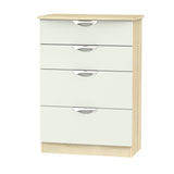 Ealing - Kashmir / Light Wood - 4 Draw Midi Chest