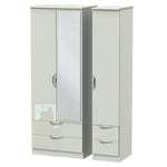 Ealing -Kashmir Gloss / Kashmir - Tall Triple Robe With 6 Draws (Mirror)