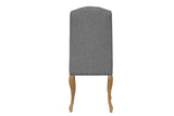 Luxury Chair With Studs - Light Grey