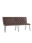 Studded Back Bench Grey - 180cm