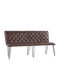 Studded Back Bench Grey - 180cm