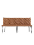 Studded Back Bench Brown - 180cm