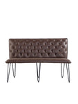 Studded Back Bench Tan - 140cm