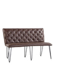 Studded Back Bench Tan - 140cm