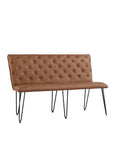 Studded Back Bench Tan - 140cm