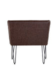 Studded Back Bench Brown - 90cm