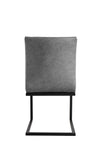 Diamond Stitched Dining Chair - Grey