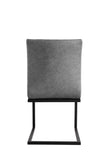 Diamond Stitched Dining Chair - Grey