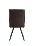 Padded Stripe Dining Chair - Brown