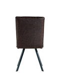 Padded Stripe Dining Chair - Brown