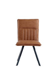 Padded Stripe Dining Chair - Tan