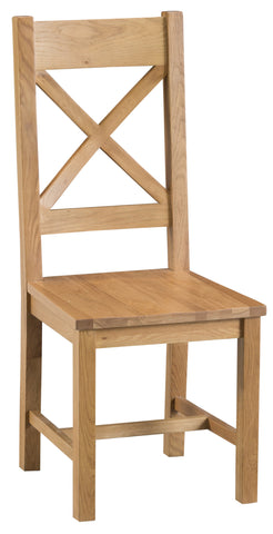 Cumbria - Cross Back Chair (Wooden Seat)