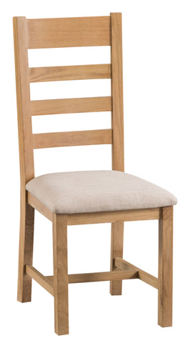 Cumbria -  Ladder Back Chair (Fabric Seat)