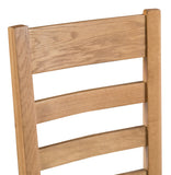 Cumbria -  Ladder Back Chair (Wooden Seat)
