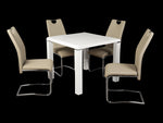 Cleo - Dining Set (Kaki Chairs)