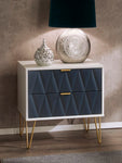 Primrose Hill Indigo/White - 3 Draw Midi Chest