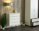 Primrose Hill White/White - 5 Draw Locker