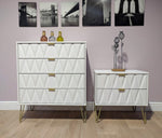 Primrose Hill White/White - 3 Draw Midi Chest