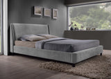 Edburgh - Upholstered Bed Frame (Ivory / Grey)