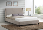 Edburgh - Upholstered Bed Frame (Ivory / Grey)