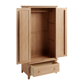 Grantham Oak - 2 Door/ 1 Draw Robe