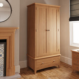 Grantham Oak - 2 Door/ 1 Draw Robe