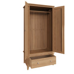 Grantham Oak - 2 Door/ 1 Draw Robe