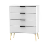 Hanwell White /Grey - 4 Draw Chest