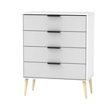 Hanwell White /Grey - 4 Draw Chest