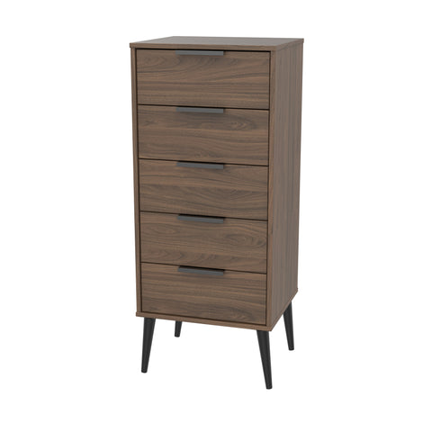 Hanwell Walnut - 5 Draw Locker