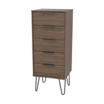 Hanwell Walnut - 5 Draw Locker