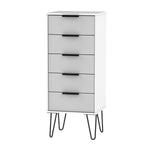 Hanwell White /Grey- 5 Draw Locker