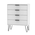 Hanwell White /Grey - 4 Draw Chest