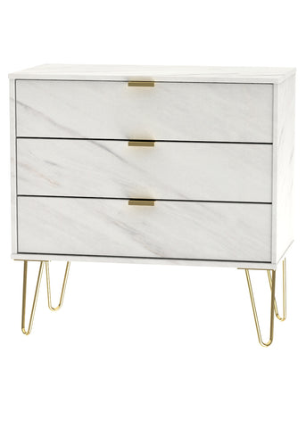 Hanwell Marble  - 3 Draw Chest