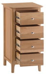 Newport Oak - 4 Draw Narrow Chest