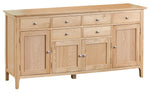 Newport Oak - 4 Door Sideboard