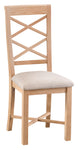 Newport Oak - Cross Back Chair (Fabric)