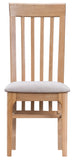Newport Oak - Slat Back Chair (Fabric)