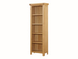 Rustic Oak - Tall Slim Bookcase