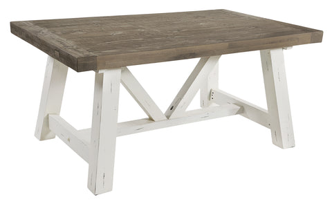 White Driftwood - 160cm Extending Table