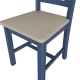 Rathbone Blue -  Cross back chair