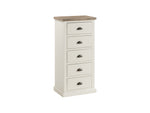 Painted Pine /Ash - 5 Draw Chest