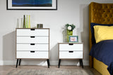 Shetland White - 3 Draw Midi Chest