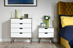 Shetland White - 3 Draw Midi Chest