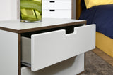 Shetland White - 3 Draw Midi Chest