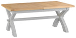 Tuscany Grey  - 1.8m Cross Leg Extending Table