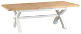 Tuscany White - 1.8m Cross Leg Extending Table