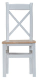 Tuscany Grey  - Cross Back Chair (Wooden Seat)